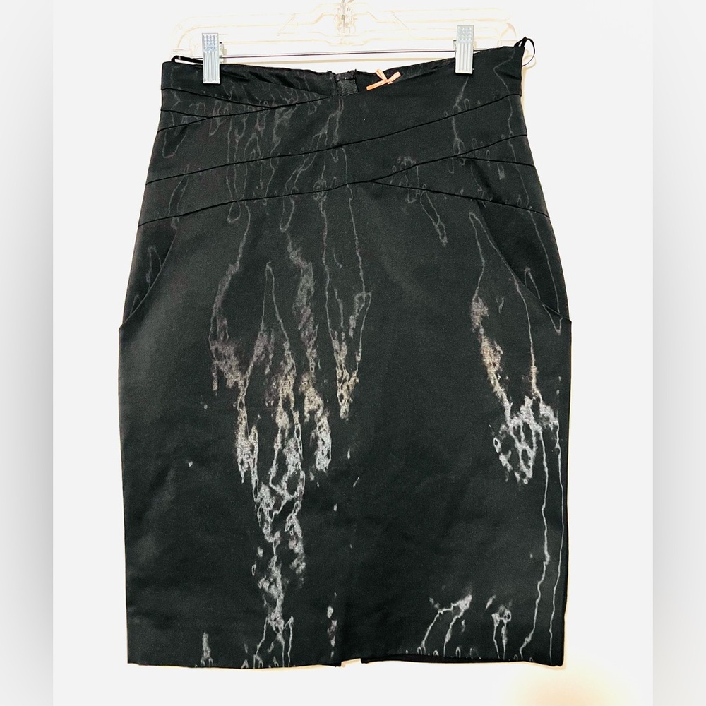 COMMA Elegant Black Patterned Skirt